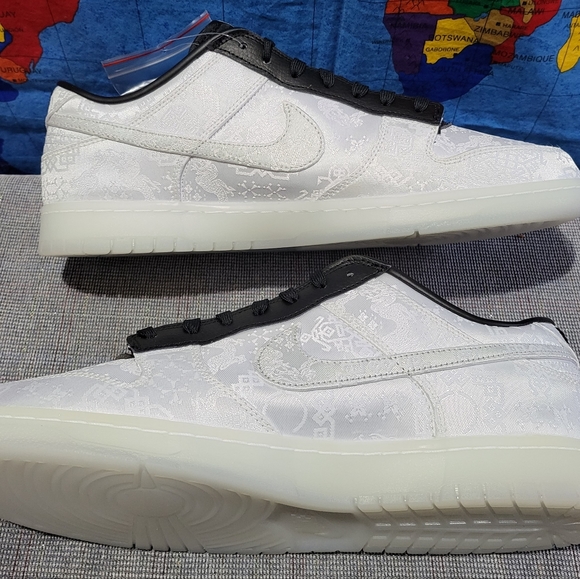 Nike Dunk Low x CLOT x Fragment Design 20th Anniversary Men’s Size 15 NEW DS - Picture 3 of 11